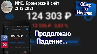 Продолжаю падение. Обзор инвестпортфеля. VK, Интер РАО, АФК система, Русал, Газпром. Брокер ВТБ