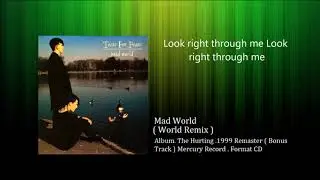 Tears For Fears - Mad World / With Lyrics