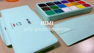 Himi Jelly Gouache: Unboxing, first impressions and test painting