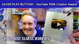 Silver Play Button. 100,000 Subscribers Creator Award Unboxing