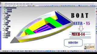 Boat in catia | Advanced Catia tutorials | Basic knowledge in catia