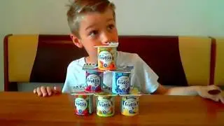 CHELLENGE//ЧЕЛЛЕНДЖ ЙОГУРТОВ!!!Угадываем вкус йогуртов!!!