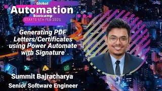 Generating PDF Letters/Certificates using Power Automate with Signature - Power Automate Bootcamp