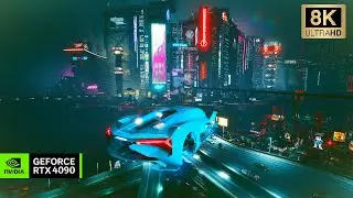 [8K] Cyberpunk 2077 RTX 4090 | PSYCHO Raytracing Reshade - EXTREME Graphics Comparison | 150+ mods