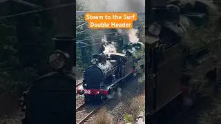 Steam to the Surf Double Header #shorts #train #railway #subscribe #steamtrain #doubleheader #nsw