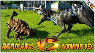 Индоминус-рекс против анкилозавра - Jurassic World Evolution 2