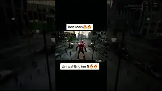 iron man in Unreal engine 5 🔥 #unrealengine5 #unrealexpert #shorts #ironman