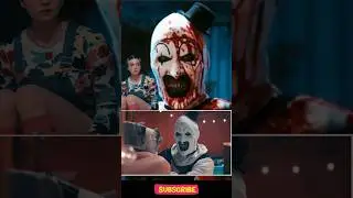 Art the Clown gives Sienna Shaw a gift in her dream : Terrifier 2 (movie scene) #moviescene #scary