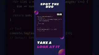 🐞 Can You Spot the Bug? 5-Second Code Challenge! 🧠💻