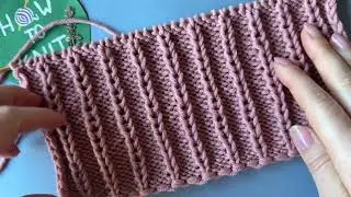 🌸 2 Ряда Волшебства: Узор с Патентной Петлей! 🌸Texture Wizardry!