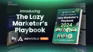 Grab The Lazy Marketer Playbook Now