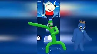 Bluey vs Wheres Chicky vs Wolfoo Family in Tiles Hop EDM Rush
