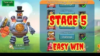 Lords Mobile Steambot stage 5 Limited Challenge Full Steam Ahead