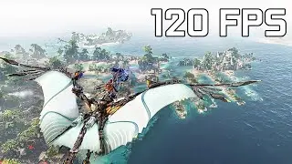 120 FPS - Flying across Forbidden West | New Nvidia App