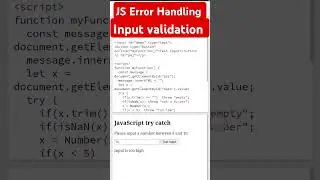 #errorhandling#input#validation#trycatch#javascript#coding#2024#javascriptinterview#program#question