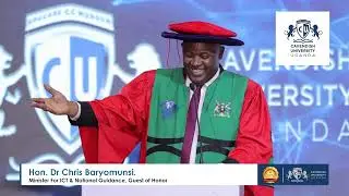 GUEST OF HONOUR -  HON. DR CHRIS BARYOMUNSI SPEAKS AT CUU 13TH GRADUATION