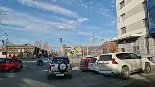 Перемещение по Барнаулу с последующим убытием из города по правобережному тракту
