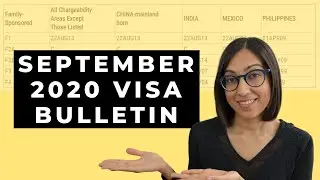 Visa Bulletin September 2020 | Visa Bulletin + USCIS Furlough Update