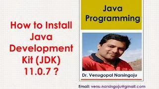 How to Install Java Development Kit 11.0.7 on Windows? | JDK | Venugopal Narsingoju