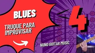 Blues truque para improvisar / Como solar / truque improviso / segredo revelado (Aula de guitarra)