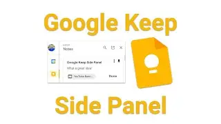 Google Keep Side Panel
