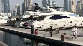Andrei Yacht party at dubai creek harbour  #dubai #enjoy #yacht