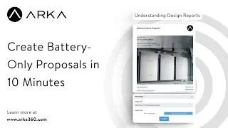 Create Battery Only Proposals in 10 Minutes
