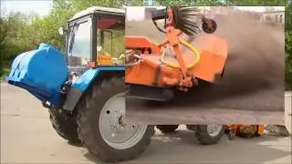 Щетка с бункером передняя совковая ЩФС 2.0 на МТЗ 82