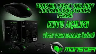 MOSNTER Pusat One Shot Pro Kablosuz Oyuncu Faresi | Kutu Açılımı | Fiyat Performans Ürünü