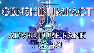 Genshin Impact - Adventure Rank Level 1-40 Guide