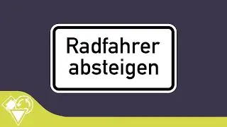 Radfahrer absteigen - Wofür gibt's das überhaupt?