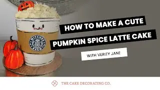 How to make a cute Kawaii Pumpkin Spice Latte Cake with Verity Jane and The Cake Decorating Company