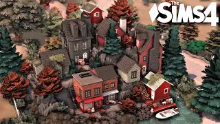 Fall Inspired Village | No CC | The sims 4 | Stop motion Speed