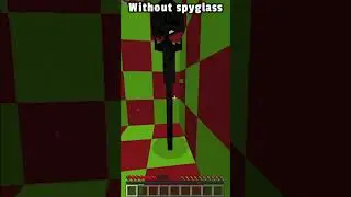 What if we look at enderman with spyglass. #shorts