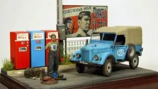 Работяга. Диорама, миниатюра, виньетка, постановка, сюжет в масштабе.