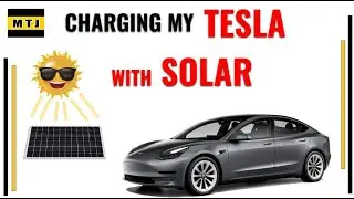 ⚡️ Charging My Tesla using SOLAR Tesla solar
