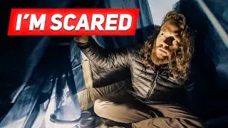 Camping and Playing Horror Game in Forest