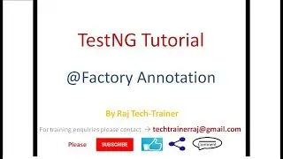 TestNG Factory Annotation Example | Run Multiple Tests