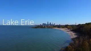 Lake Erie and Cleveland - 4K Drone Footage