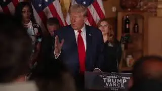 Donald Trump speaks in Las Vegas