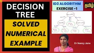 Decision Tree Solved Numerical Problem| ID3 Exercise PART(2)