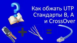 Теория: Как обжать UTP Сандарты B, A и CrossOver