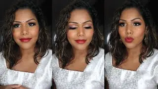 Bronzy eyes with red lips | Indian Makeup | Makeup Tutorial