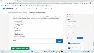 Create Reports with the Report Builder | How to Create a report to show leads in Salesforc Trailhead