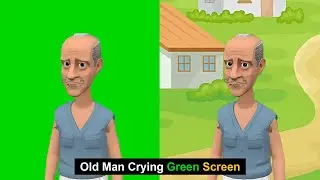 Green Screen Old Village Man Crying | Indian Village Man Green Screen | Green BackGround Screen