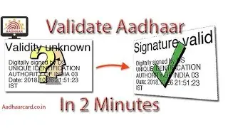 Aadhaar Digital Signature Invalid (RED CROSS) in PDF || Aadhaar Signature Validate