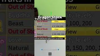 Dragon Stock in Blox Fruits!! 