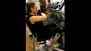 Team damage leg workout at the new gym