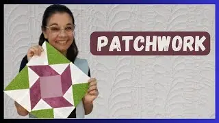 Bloco Patchwork Entrelaçado #patchwork #patch #costura #costuracriativa