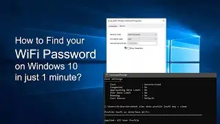 How to find wifi password on windows 10